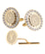 Vittorio Vico Bling Initial Cufflinks & Tie Tack Set in Gift Box
