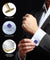 Vittorio Vico Men's Large Square Studded Colored Crystal Cufflinks: CL76XX Series - CL - 7606 - Classy Cufflinks