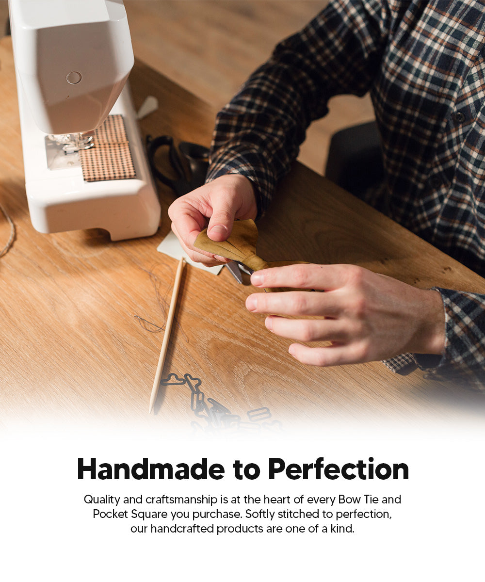 Vittorio Farina Men's Velvet Teardrop Bow Tie &amp; Pocket Square in Gift Box