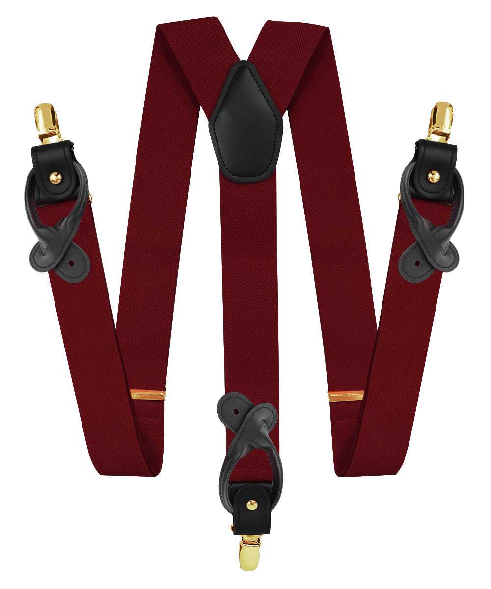Vittorio Farina Men's Convertible Suspender in Gift Box: 70% Polyester &amp; 30% Elastomer