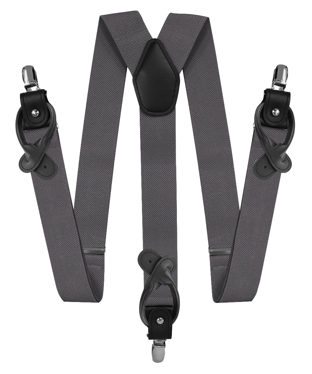 Vittorio Farina Men's Convertible Suspender in Gift Box: 70% Polyester &amp; 30% Elastomer