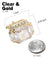 Vittorio Vico Large Rectangular Diamond Flanked Colorstone Crystal Cufflinks: CL 74XX Series