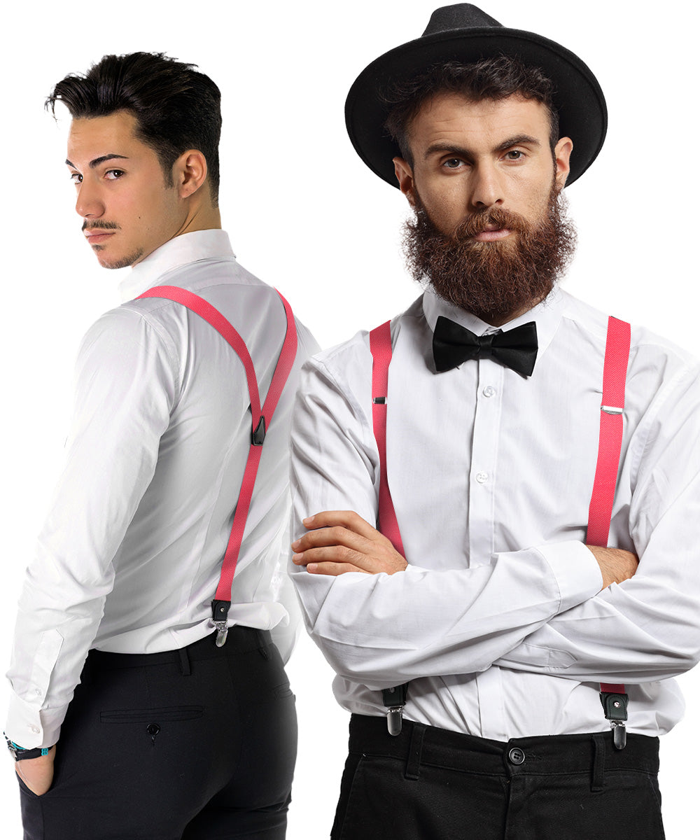 Vittorio Farina Men's Convertible Suspender in Gift Box: 70% Polyester &amp; 30% Elastomer