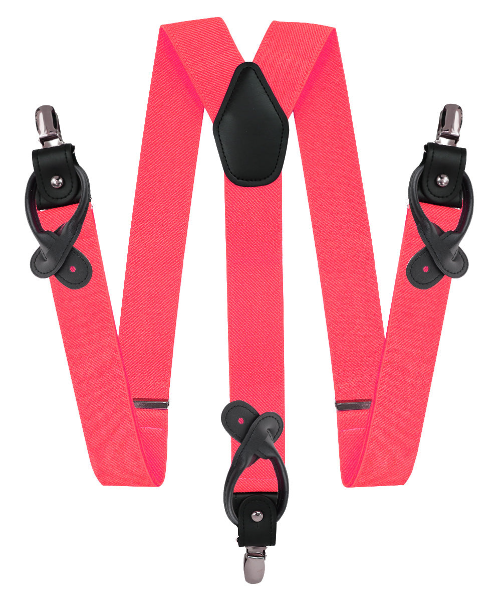 Vittorio Farina Men's Convertible Suspender in Gift Box: 70% Polyester &amp; 30% Elastomer