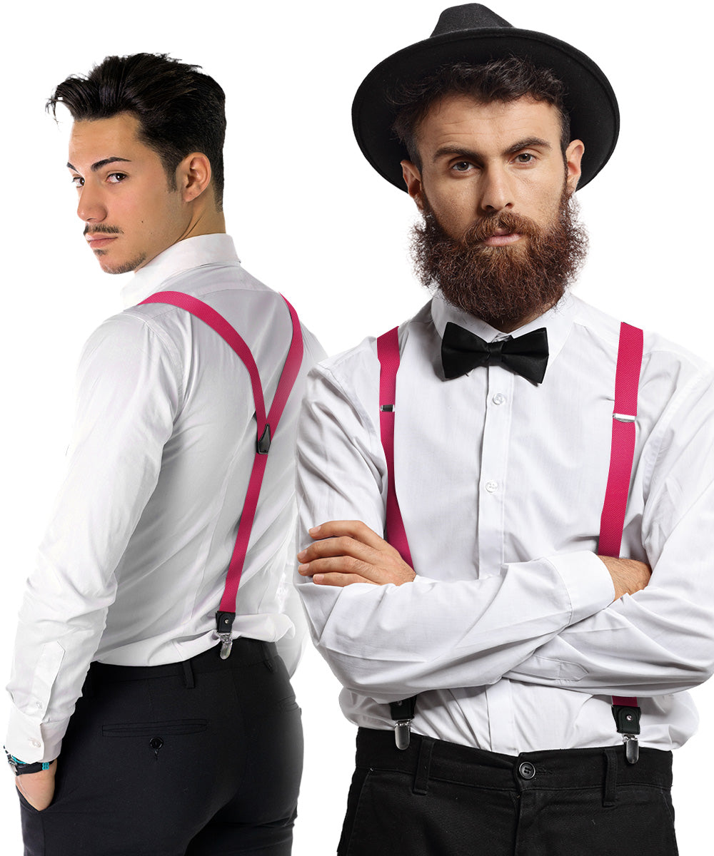 Vittorio Farina Men's Convertible Suspender in Gift Box: 70% Polyester &amp; 30% Elastomer