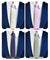 Vittorio Farina Men's Satin Skinny Necktie (Multipack)