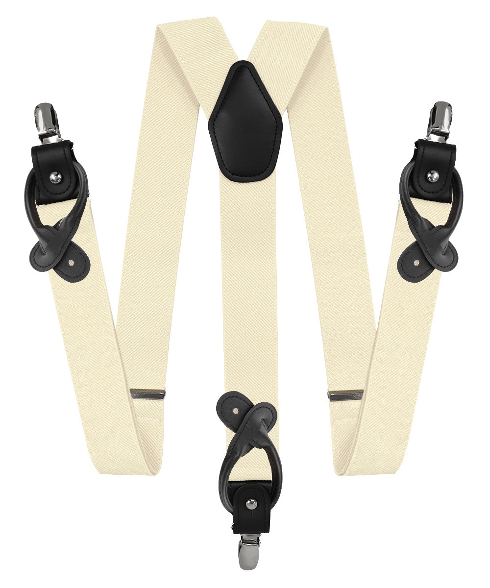 Vittorio Farina Men's Convertible Suspender in Gift Box: 70% Polyester &amp; 30% Elastomer
