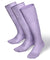 Vittorio Farina Men's Ribbed Shear Nylon Over The Calf Dress Socks