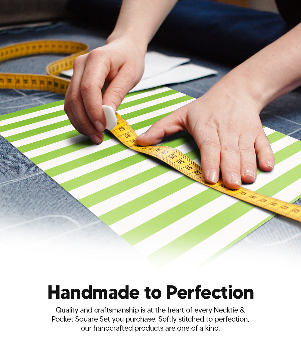 Vittorio Farina Men's Striped Satin Necktie &amp; Pocket Square