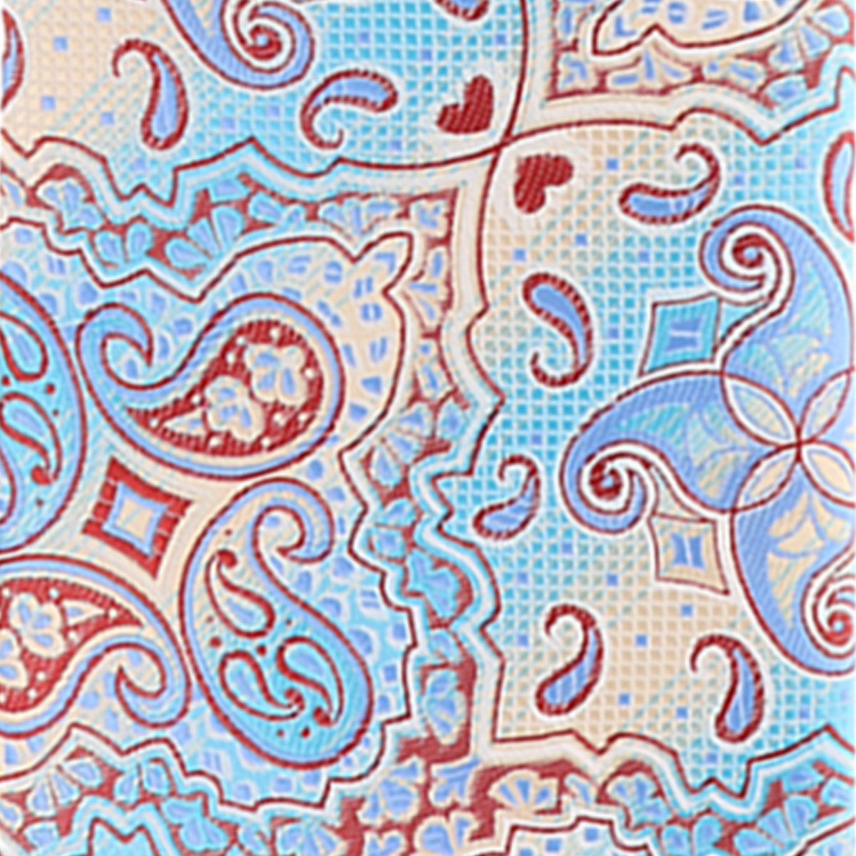 Vittorio Farina Paisley Designer Necktie &amp; Pocket Square - NH-D-1323 - Classy Cufflinks