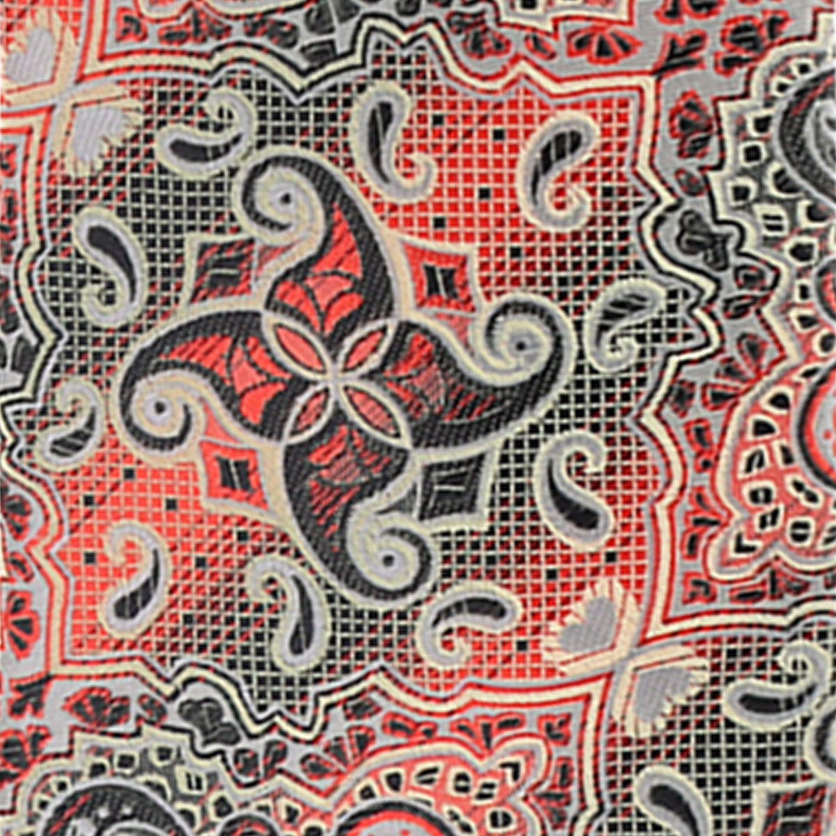 Vittorio Farina Paisley Designer Necktie &amp; Pocket Square - NH-D-1323 - Classy Cufflinks