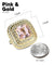 Vittorio Vico Men's Large Square Colorstone Crystal Double Diamond Set Cufflinks: CL75XX Series