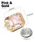 Vittorio Vico Large Big Rectangular Crystal Colorstone Cufflinks: CL73XX Series
