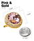 Vittorio Vico Large Bling Colorstone Cufflinks: CL15XX Series