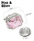 Vittorio Vico Large Rectangular Diamond Flanked Colorstone Crystal Cufflinks: CL 74XX Series