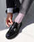 Vittorio Farina Men's Ribbed Shear Nylon Over The Calf Dress Socks