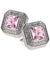 Vittorio Vico Men's Large Square Colorstone Crystal Diamond Set Cufflinks: CL71XX Series