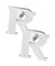 Vittorio Vico Plain Initial Cufflinks in Gift Box