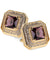 Vittorio Vico Men's Large Square Colorstone Crystal Diamond Set Cufflinks: CL71XX Series