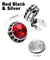 Vittorio Vico  Men's Crystal Colorstone Button Cover
