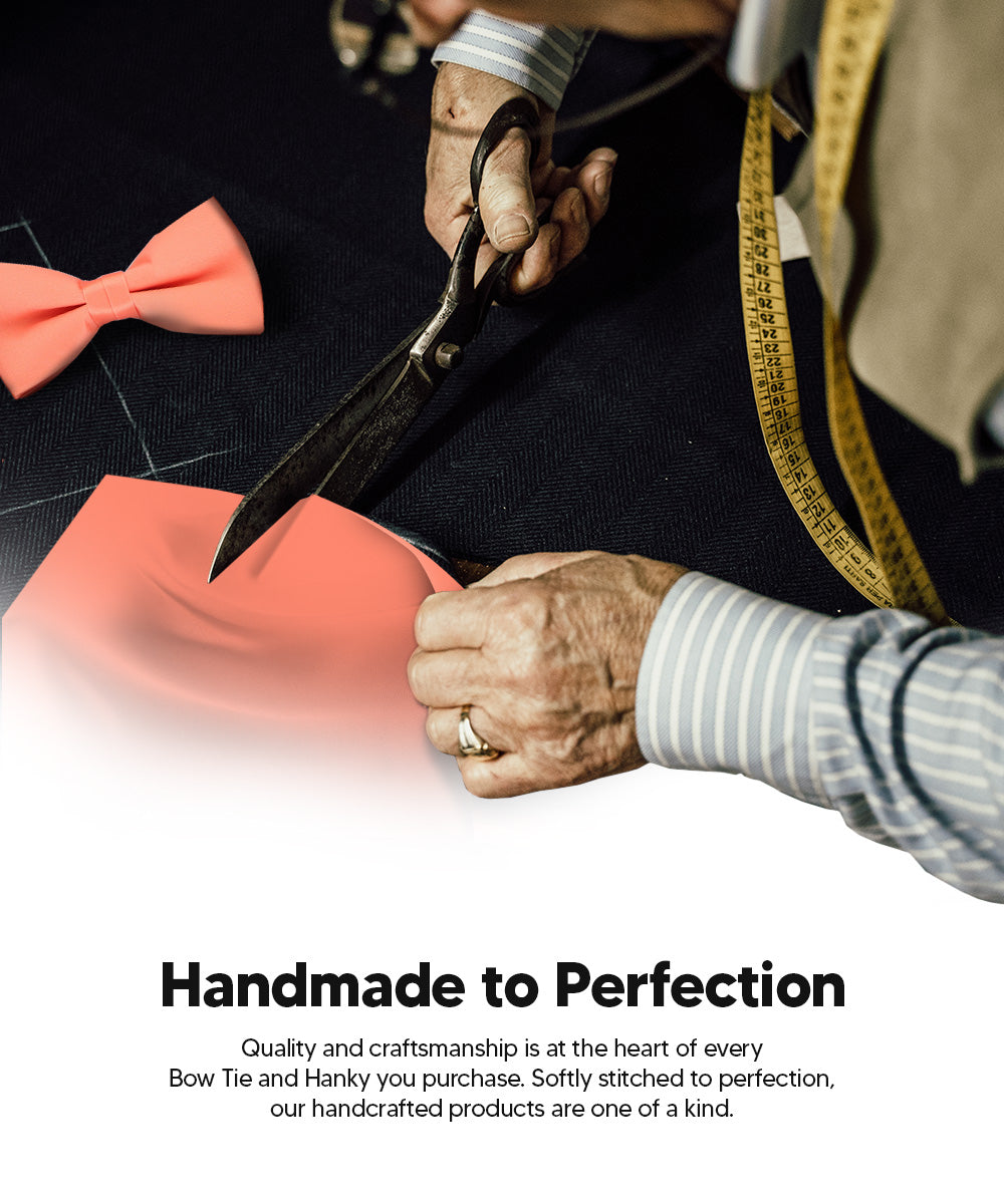 Vittorio Farina Men's Satin Bow Tie &amp; Pocket Square in Gift Box