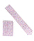 Vittorio Farina Men's Skinny Design Satin Necktie and Pocket Square