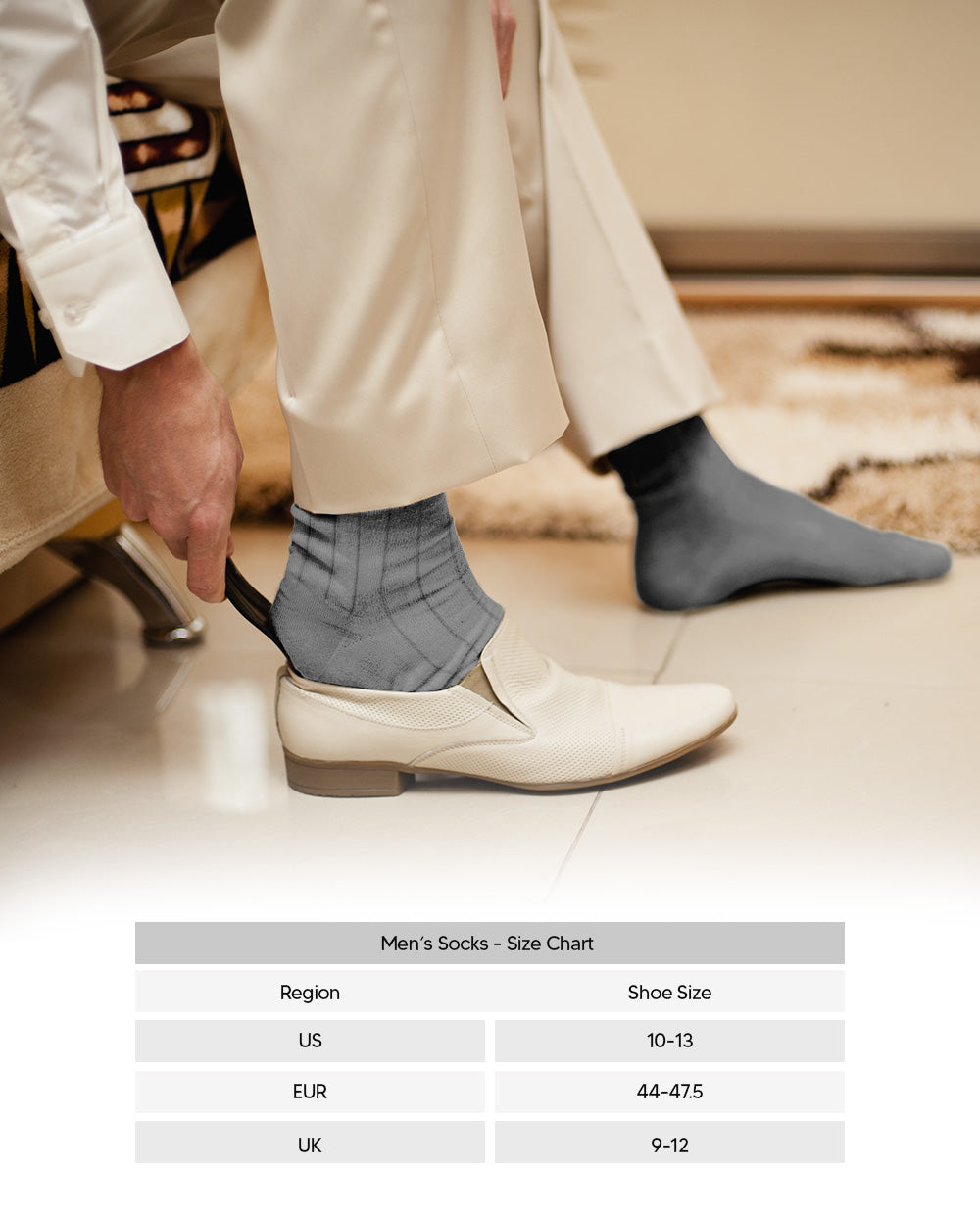 Vittorio Farina Men's Ribbed Shear Nylon Over The Calf Dress Socks