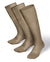 Vittorio Farina Men's Ribbed Shear Nylon Over The Calf Dress Socks