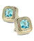 Vittorio Vico Men's Large Square Colorstone Crystal Double Diamond Set Cufflinks: CL75XX Series