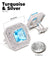 Vittorio Vico Men's Large Square Colorstone Crystal Diamond Set Cufflinks: CL71XX Series