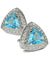 Vittorio Vico Men's Large Triangular Crystal Diamond Set Cufflinks: CL72XX Series