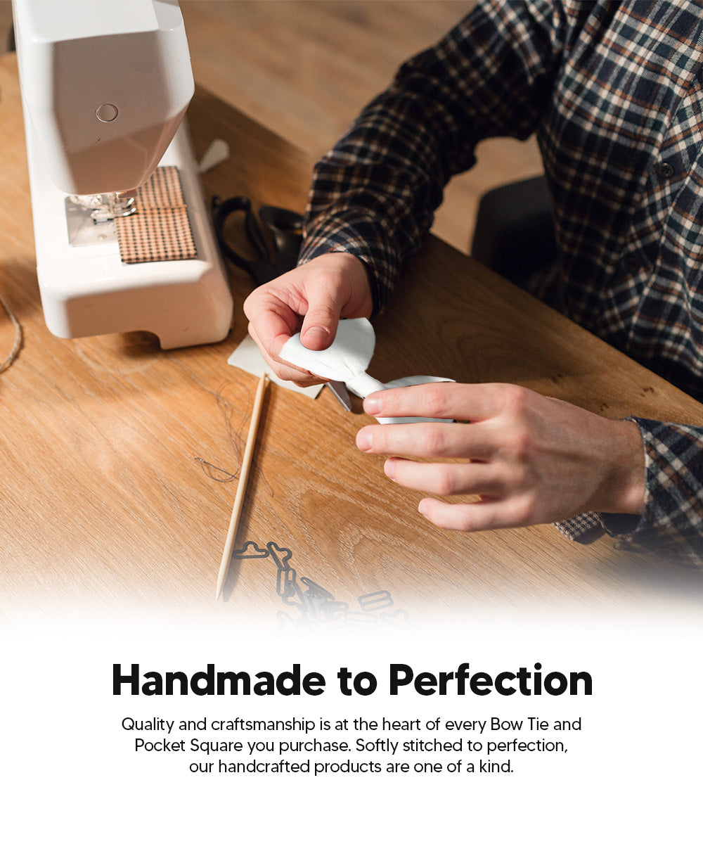 Vittorio Farina Men's Velvet Teardrop Bow Tie &amp; Pocket Square in Gift Box