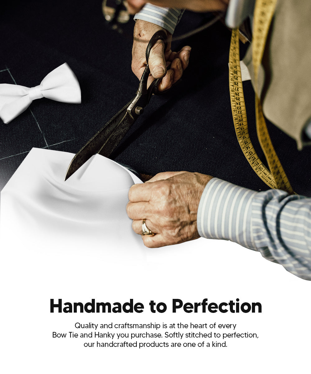 Vittorio Farina Classic Bow Tie &amp; Pocket Square Multipacks - BH - SOLID - 3_WHITE - Classy Cufflinks