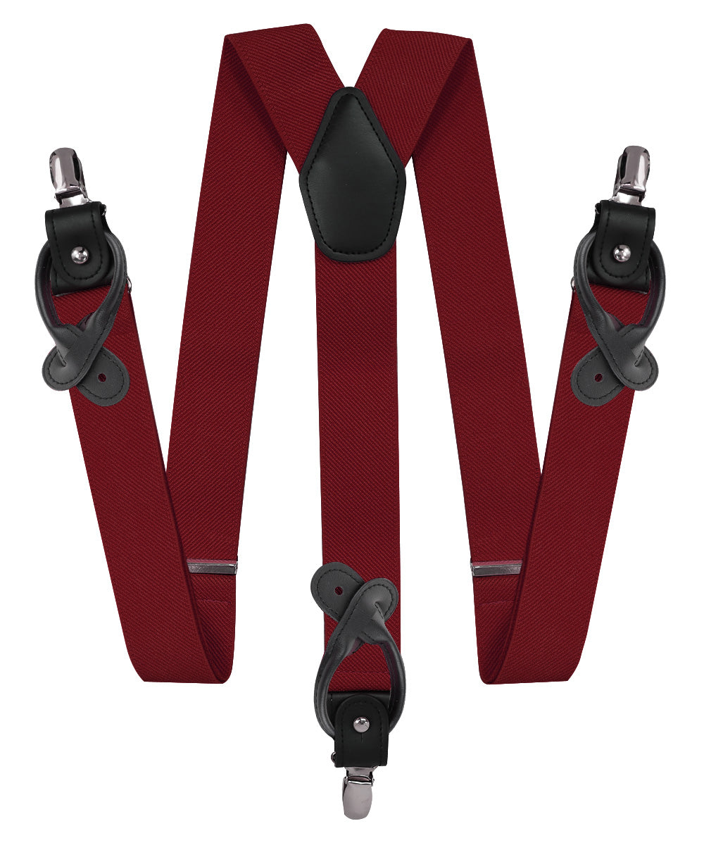 Vittorio Farina Men's Convertible Suspender in Gift Box: 70% Polyester &amp; 30% Elastomer