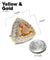 Vittorio Vico Men's Large Triangular Crystal Diamond Set Cufflinks: CL72XX Series