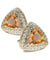 Vittorio Vico Men's Large Triangular Crystal Diamond Set Cufflinks: CL72XX Series
