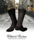 Vittorio Farina Men's Ribbed Shear Nylon Anklet Dress Socks - ank - brown - 12 - Classy Cufflinks