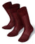 Vittorio Farina Men's Ribbed Shear Nylon Anklet Dress Socks - ank - burg - 3 - Classy Cufflinks
