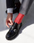Vittorio Farina Men's Ribbed Shear Nylon Anklet Dress Socks - ank - charcoal - 12 - Classy Cufflinks