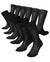 Vittorio Farina Men's Ribbed Shear Nylon Anklet Dress Socks - ank - charcoal - 12 - Classy Cufflinks