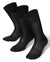 Vittorio Farina Men's Ribbed Shear Nylon Anklet Dress Socks - ank - charcoal - 3 - Classy Cufflinks