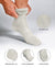 Vittorio Farina Men's Ribbed Shear Nylon Anklet Dress Socks - ank - ivory - 12 - Classy Cufflinks