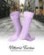 Vittorio Farina Men's Ribbed Shear Nylon Anklet Dress Socks - ank - lavender - 12 - Classy Cufflinks