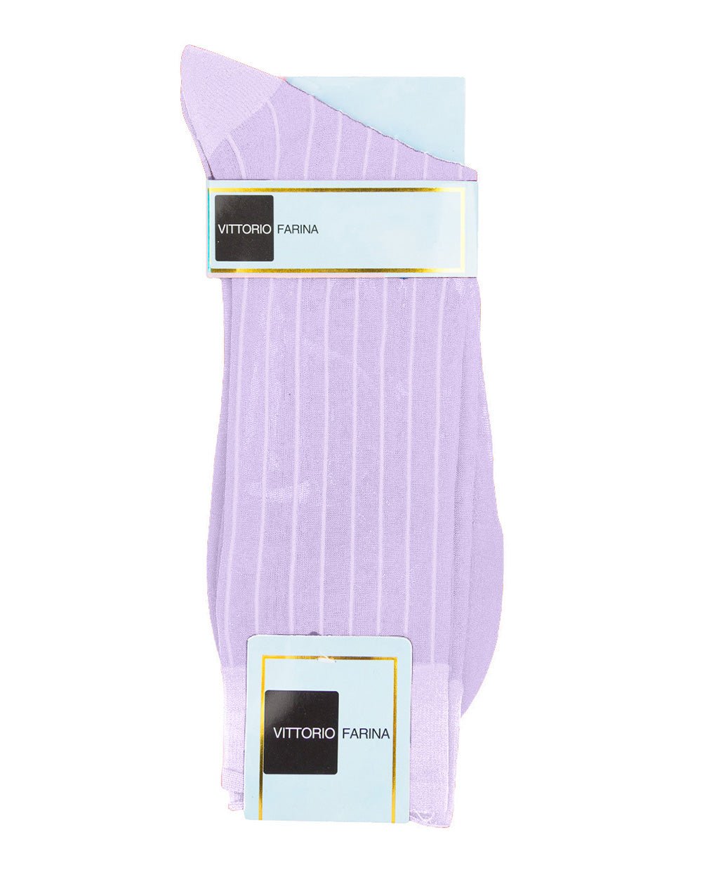 Vittorio Farina Men's Ribbed Shear Nylon Anklet Dress Socks - ank - lavender - 12 - Classy Cufflinks