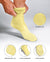 Vittorio Farina Men's Ribbed Shear Nylon Anklet Dress Socks - ank - maize - 12 - Classy Cufflinks