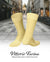 Vittorio Farina Men's Ribbed Shear Nylon Anklet Dress Socks - ank - maize - 12 - Classy Cufflinks