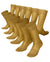 Vittorio Farina Men's Ribbed Shear Nylon Anklet Dress Socks - ank - mustard - 12 - Classy Cufflinks