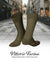 Vittorio Farina Men's Ribbed Shear Nylon Anklet Dress Socks - ank - olive - 12 - Classy Cufflinks