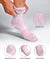 Vittorio Farina Men's Ribbed Shear Nylon Anklet Dress Socks - ank - pink - 12 - Classy Cufflinks