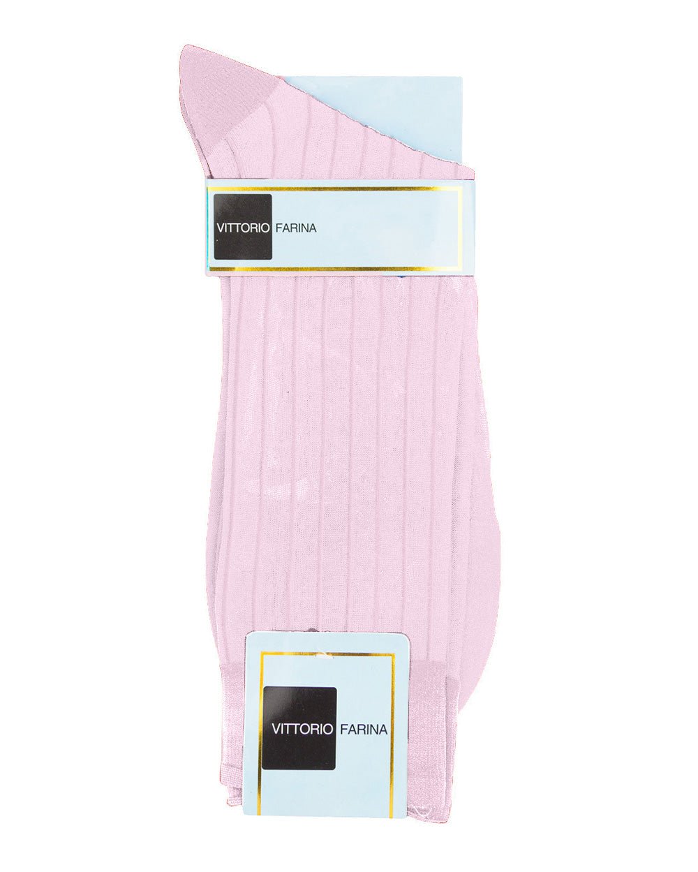 Vittorio Farina Men's Ribbed Shear Nylon Anklet Dress Socks - ank - pink - 3 - Classy Cufflinks